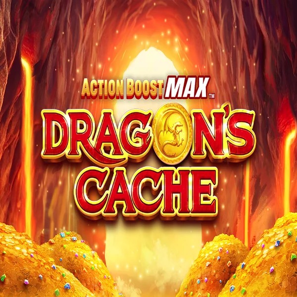 Action Boost Max Dragon's Cache slot icon by SpinPlay Games, available at Librabet Casino