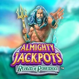 Almighty Jackpots – Realm of Poseidon logo by Novomatic Librabet Casino