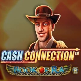 Cash Connection Book Of Ra slot logo by Novomatic at Librabet Casino