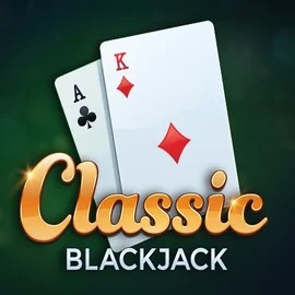 Classic Blackjack online game logo by Red Tiger Gaming on labratsgonewild.com