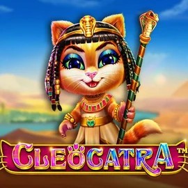 Cleocatra slot logo by Pragmatic Play at Librabet Casino