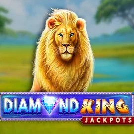Diamond King Jackpots online game logo by SpinPlay Games on labratsgonewild.com