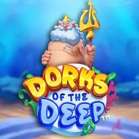 Dorks of the Deep slot logo by Hacksaw Gaming at Librabet Casino