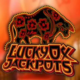 Lucky Ox Jackpots slot logo by Rival at Librabet Casino
