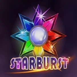 Official Slots logo: Starburst by NetEnt at Librabet Casino