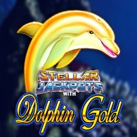 Dolphin Gold with Stellar Jackpots by Lightning Box Game, showcased at labratsgonewild.com – game logo