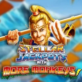 Enjoy Stellar Jackpots with More Monkeys by Lightning Box Game – logo hosted on labratsgonewild.com