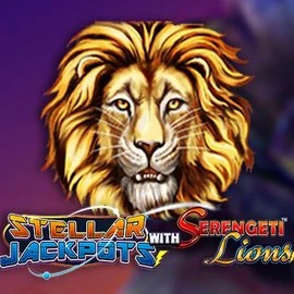 Official Jackpots logo: Stellar Jackpots with Serengeti Lions by Lightning Box Game at Librabet Casino