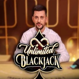 Unlimited Blackjack online game logo by Ezugi on labratsgonewild.com